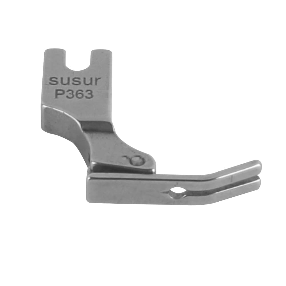 Lot de 4 pieds presseurs pour fermeture éclair compatibles avec les machines à coudre industrielles à pied simple (P36N + P36LN + P363 + S518N)