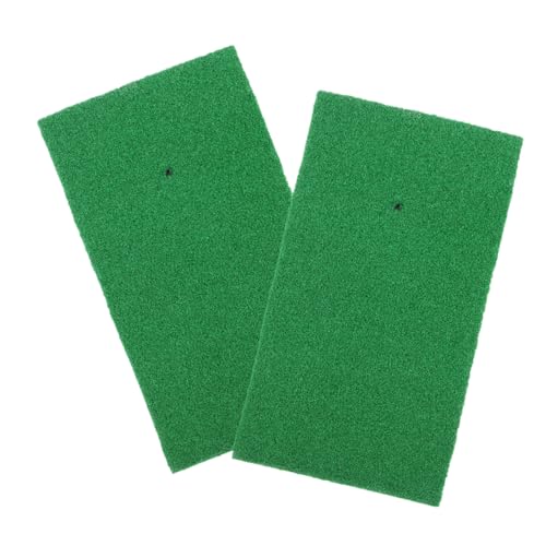 YARNOW 2Pcs Indoor Golf Mat Durable Golf Turf Practice Mat for Home Office Backyard for Beginners and Professionals and Matches