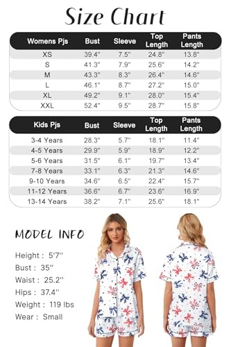 Image of Girls & Womens Satin Pajamas Set, Silk Button-Down Sleepwear 2 Piece Nightwear, 3 Years - Women XXL