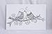Lovebirds Premarked Canvas | Stretched primed canvas 8x8 Inches | Premium Handmade Pre-Drawn Canvas | Art & Sip Party, DIY Kit, Party favor | Easy & fun drawings to paint | Grown-up Wall Art