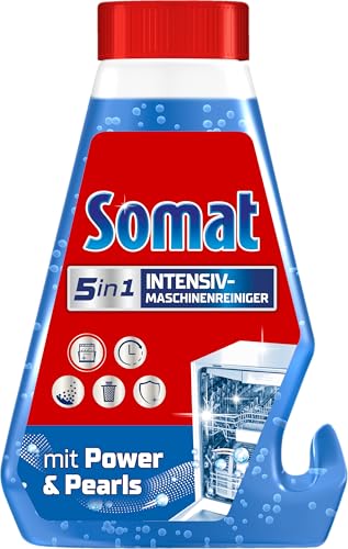 Somat 5 in 1 Intensiv Maschinenreiniger (250 ml), Spülmaschinenreiniger flüssig zur Tiefenreinigung mit Entkalkungsfunktion für hygienische Sauberkeit und längere Lebensdauer