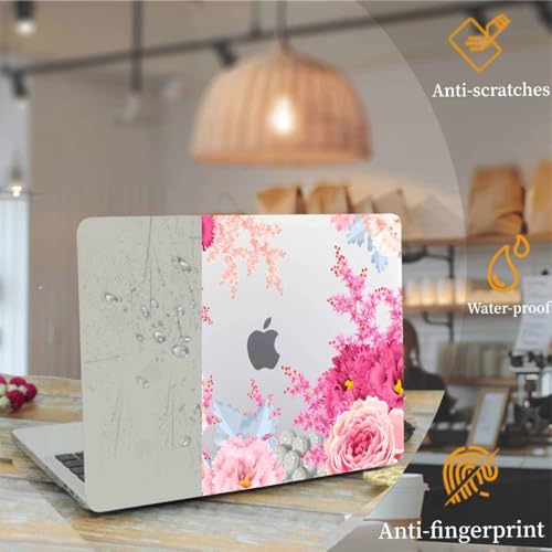 Carcasa MacBook Air 13 M1 para estudiantes y creativos con diseño de flores 2
