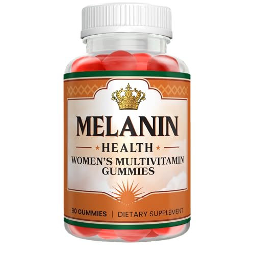 Melanin Health Women's Multivitamin Gummies – Immune Support, Energy & Hair Skin Nails – Vitamins A, C, D, E, B6, B12, Biotin, Zinc – Berry Flavor, Non-GMO, Gluten Free, Vegan – 90 Count