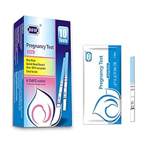 10-Count Pregnancy Test Strips, HCG Test Strips David Pregnancy Tests, Rapid Early Detection Pregnancy Test…