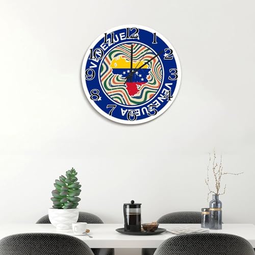Horloge murale Venezuela grand format pour mur vide et triste