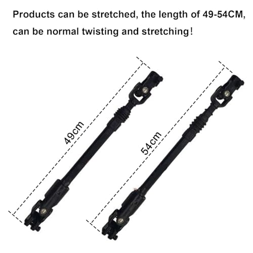 Image of SecosAutoparts Lower Power Steering Column Shaft Compatible with Jeep Cherokee 1984-1994 Comanche 1986-1992 Replace# 4713943