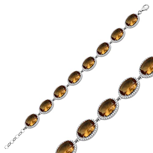 Oval Color Changin ZultaniteStone Sterling Silver Bracelet, Stone That Changes Color With Sunlight, Turkish Diaspore Stone Bracelet, Gift Idea For Women