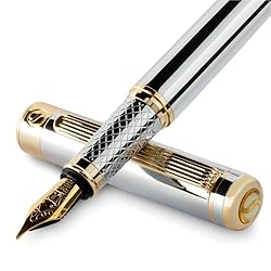 Scriveiner Silver Chrome Fountain Pen