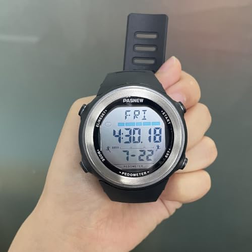 Image of PASNEW Boys' Watches - Dual Display, Large Dial Sport Watch, Black Outdoor Watch for Boys & Teens - Waterproof