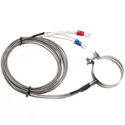 Sensor de temperatura termopar tipo K de 12mm y cable metálico de 2M