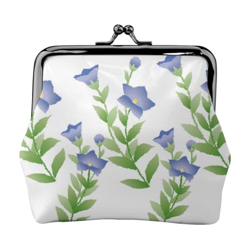 ミニ財布 花の質感-夢の中の蘭 がま口財布 小銭入れ 革 コインケース 人気 小さい財布 コンパクト レディース メンズ アクセサリー入れ 多機能 子供用 男女兼用 プレゼント