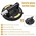 2PCS Electric Vacuum Suction Cups with Metal Handle 550LBS Load Capacity Glass Suction Cups to Lift Large Glass, Heavy Duty Hand-held Powerful Industrial Sucker for Window Tile Carry Replacement