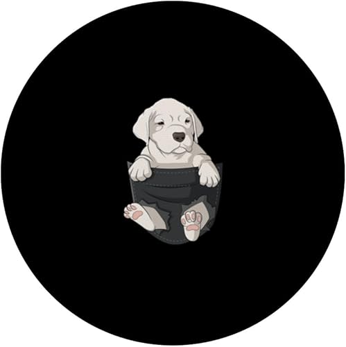 Miniatura 3 de Dog in pocket Dogo Argentino chest pocket PopSockets Swappable PopGrip