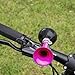 2.2inch Cycling Hooter, Portable Bike Air Horn Bugle Bulb Squeeze Ring, Non Noxious Rubber and Iron, Stylish Design, Loud Sound, with Metal Mount for s and More (Pink)