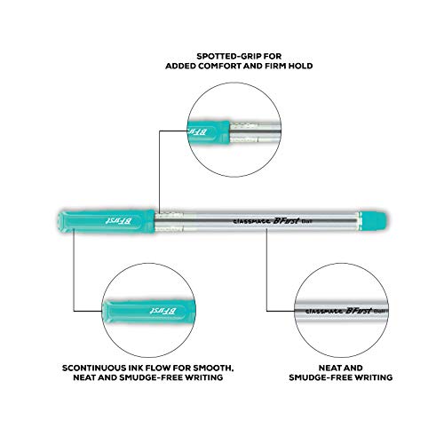 Image of Classmate Long Notebook, Single Line (Pack of 6) BFirst Ball Pen (Blue)- Pack of 50
