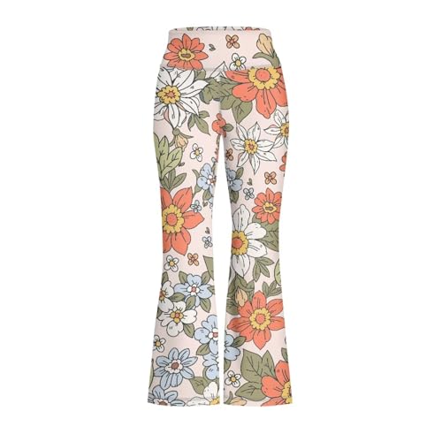 Ystardream Girls' Activewear Leggings Cute Flare Leggings for Girls Casual