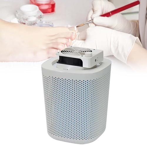 Professional Nail Dust Collector 3600 RPM Suction Machine for Manicure & Pedicure, Smart Speed Control, Removable Filter for Salon Use (a)