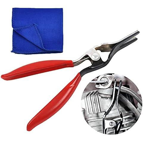 DURANTEY Hose Remover Pliers Car Tubing Separation Plier Automobile Hose Removal Pliers Removal Separator Plier Tool Fuel Pipe Pliers for Car Fuel Vacuum Line Tube Heater Hose Pipe Cover
