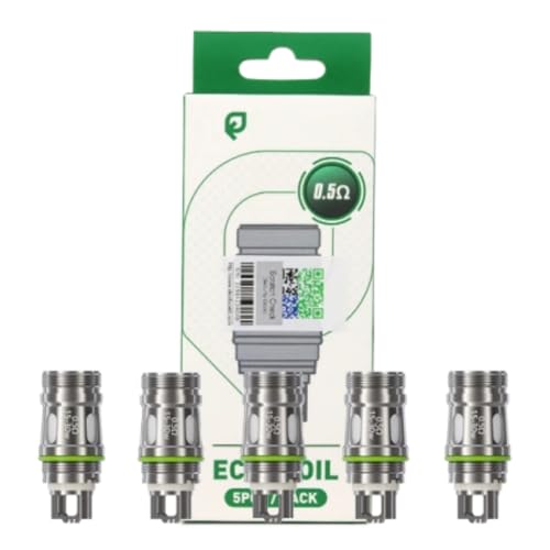 For Eleaf EC-D Dual Mesh Coil (0,5 Ω, lot de 5) [MTL/RDL 15-30 W] Résistances compatibles avec les atomiseurs MELO X/Melo 4S/iJust S et les kits iStick X80/XC100/Pico...