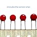 20pcs Industrial Red Varistors V68ZU2P P68Z2 68V 250A, Disc 7MM Voltage Dependent MOV Varistor AC40 DC56 910pF