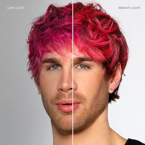 Image of XMONDO Color Pink + Red Shade Shift Depositing Mask, Hair Dye, 8 Fl Oz | Semi-Permanent, Infused with Bond Booster & Hyaluronic Acid for Nourishment, Revitalization & Repair, Vegan Formula