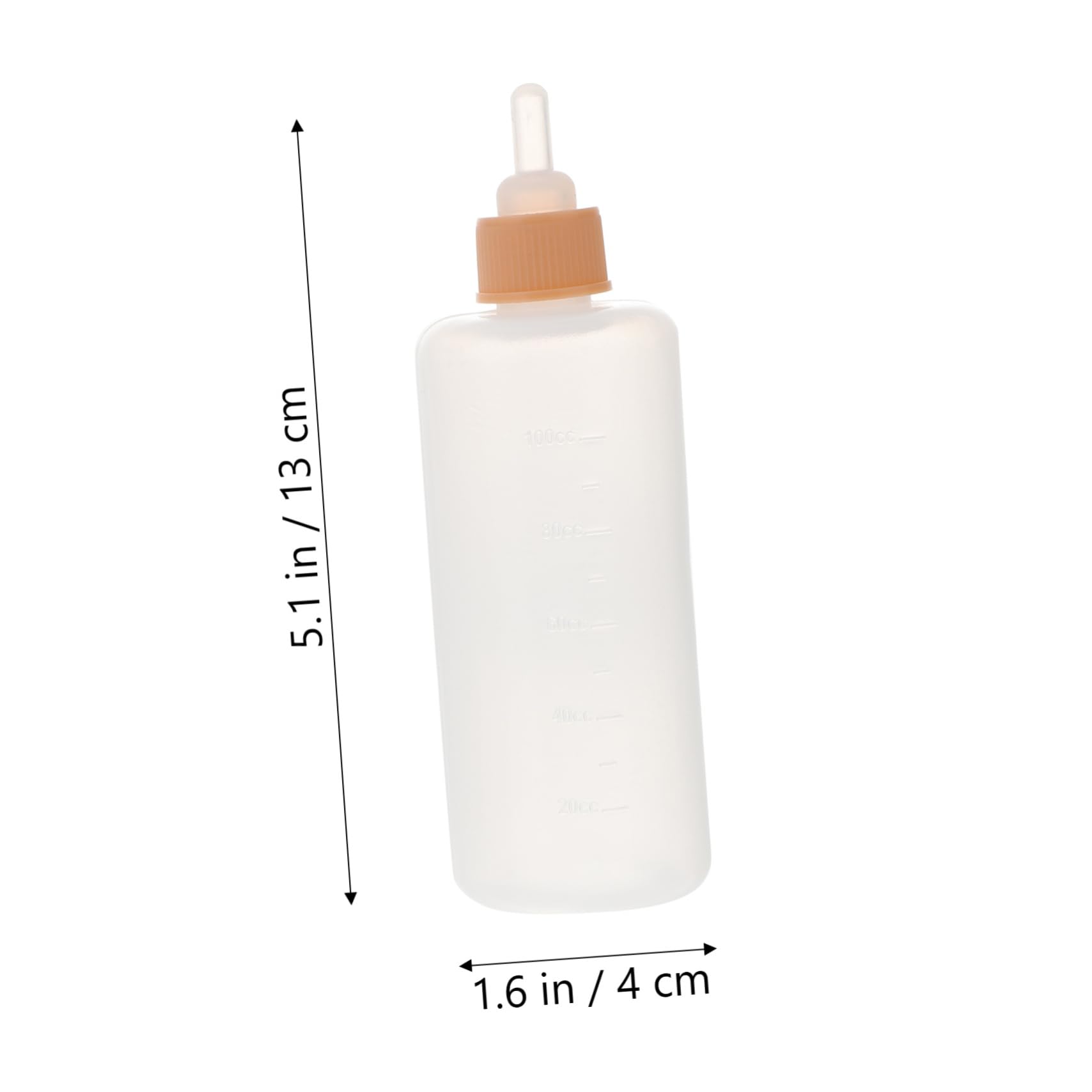 GALPADA 4Pcs Silicone Pet Feeding Bottles Lightweight Pacifier Bottles for Puppies Kittens and Animals Design Easy to for Newborn Care