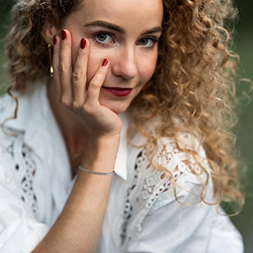 925 Sterling Silver 3mm Franco Chain Bracelet for Women Men Thin Foxtail Bracelet Solid Italian Square Bracelet4