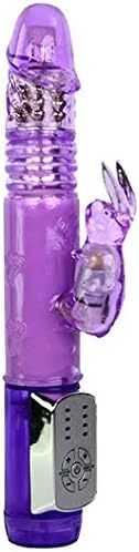 Dual-Action Thrusting Rabbit Vibrator with Rotating Beads, G-Spot & Clitoral Stimulation