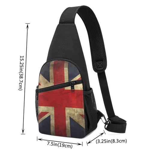 Mochila tipo Sling con bandera británica para uso diario miniatura 2