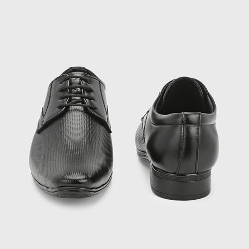 Image of Centrino Formal Shoes for Men | Lightweight Comfortable Office Shoes for Man Stylish | Cushioned Insole Lace-Up Shoes for Men | Durable TPR Sole | Trendy Classic Design Footwear for Men (8119)