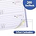 2 Pack Receipt Books with Carbon Copies, Rent Receipt Book, 2-Part Carbonless, 5.24