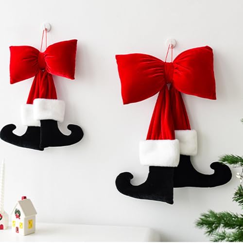 Curvas navideñas para el mantel y la corona de la puerta principal 3