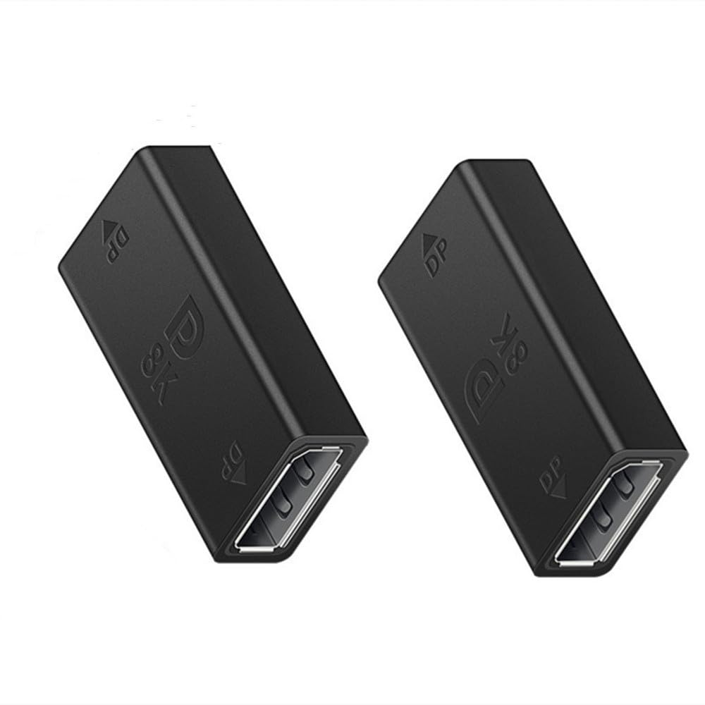 Kit 2 Adaptadores DisplayPort 8K - Macho Para Fêmea