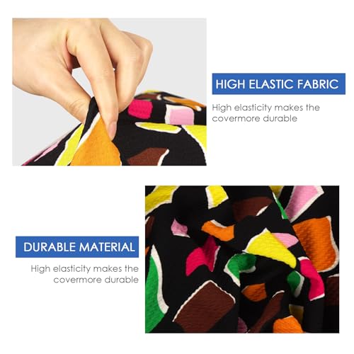 Travel Luggage Cover Suitcase Protector, Washable Suitcase Cover Fits 18-20 Inch Luggage, Elastic Suitcase Protective Cover (S, Polygon)4