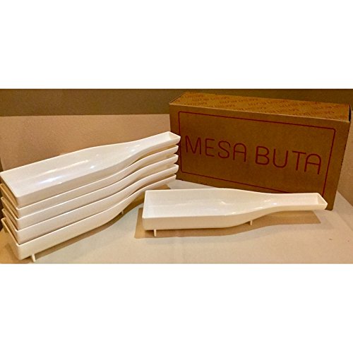 Service assiettes 6 pièces Mesa Buta blanc, vaisselle de luxe