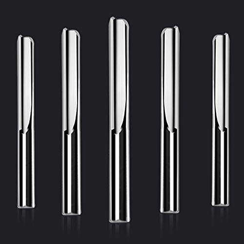 Bamberg 5 Pz / 6X32Mm Frese Diritte un Due Scanalature per Legno Frese un CNC per Taglio Diritto Frese nel Metallo Duro Taglio