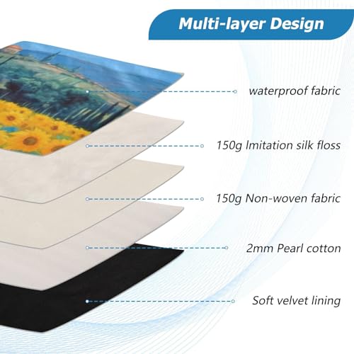 Funda para laptop 13-14 pulgadas con diseño floral miniatura 4