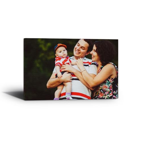 Image of Printodelivery Customised Canvas Photo with MDF & Wooden Frame (18 x 12 Inch), Personalized Photo Frame for Living Room, Birthday, Wedding, Anniversary, Office, Home Decor, Gifting / Customized Photo Frame for Wall