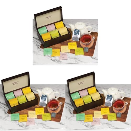 Image of Goodwyn Tea Alluring Chest (60 Tea Bags) | Assorted | Royal Exotic Wooden Tea Box | Best Premium Tea Hamper Gift Box Set Souvenir for Foreigners, Office, Corporates | Wedding | Welcome | Anniversary | Birthday | Festivals | Occassion