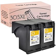 305XL Compatible Ink Cartridge Replacement for HP 305XL 305 Ink Cartridges Work for HP DeskJet 2710 2720 2721 2722 Envy 6010 6012 6020 6022 6030 6032 6052 Printers Black