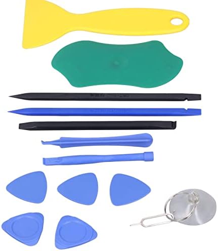 Electronics Repair Tool PVC Plastic Electronics Opening Pry Tool Spudger Opening Prying Bar Triangular Sheet Suction Cup Kit