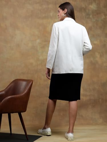 Image of KOTTY Womens Cotton Blend Standard Length Elegant Style Coat - Classic Style with Modern Detailing
