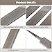3 PCS 12 in Double-Cut Mill File Set, Steel Flat Files with Fine, Medium, and Coarse Teeth, Double-Sided Design with Side Edge Teeth for Metal Wood Plastic Finishing, Shaping, DIY Repair Work