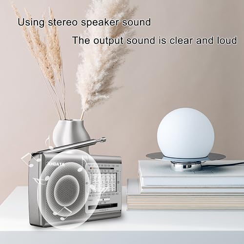 Image of XHDATA D219 AM /FM /SW 12 Bands Radio Pocket Shortwave Receiver for Home or Travel Silver