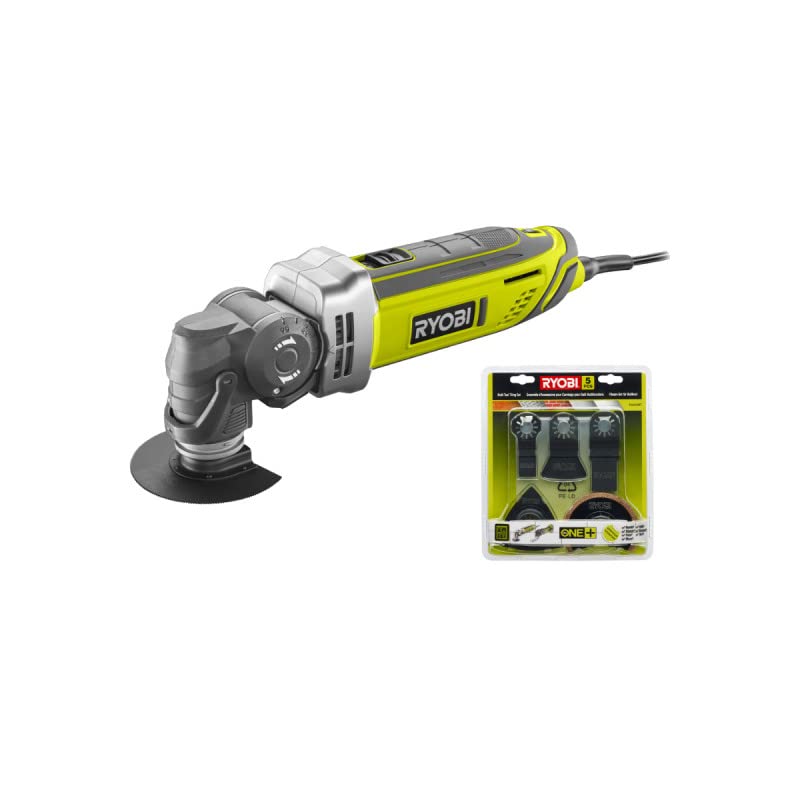 Pack RYOBI Outil multifonctions RMT300-SA - 300W - sac de transport - kit spécial carrelage 5 pièces - RAK05MT
