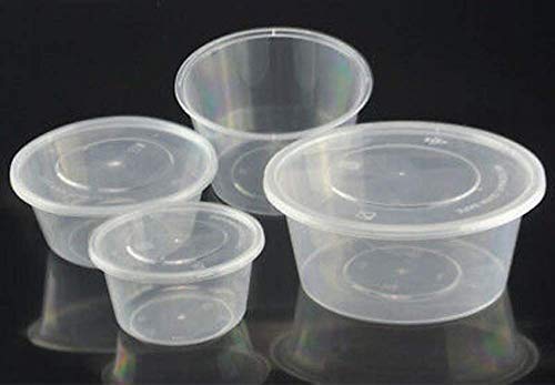 We Can Source It Ltd – 2oz. Disposable Sauce and Chutney Containers with Leak Proof Lids – Vodka Rum Jelly Shot & Dessert Cups with Lids – For Party, Dinners – 500 Pack