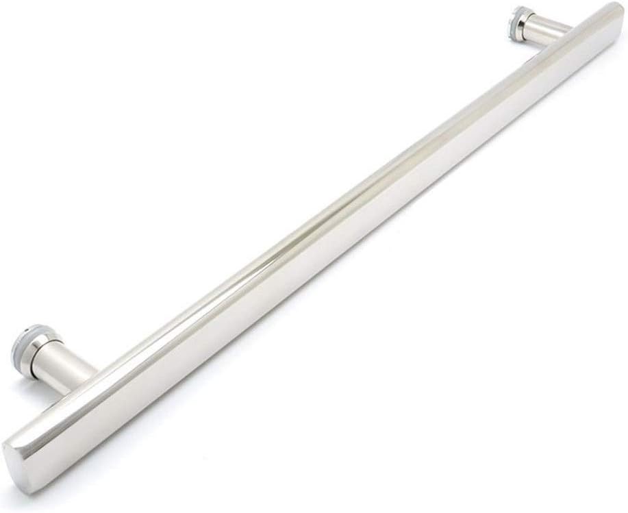 Single Shower Glass Door Handle Pull Replacement Set with Washers, T Bar Bathroom Knobs for Doors Interior/Exterior, Stainless Steel (Size : 50cm) (70cm)