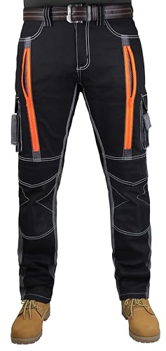 Pantalon de travail homme en Cordura robuste et poches genouillères