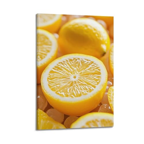 Poster tranches de citron affiche artistique moderne ZHOUKEG