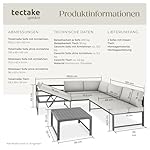 Patioco Aluminium Lounge-Set Hellgrau verstellbar